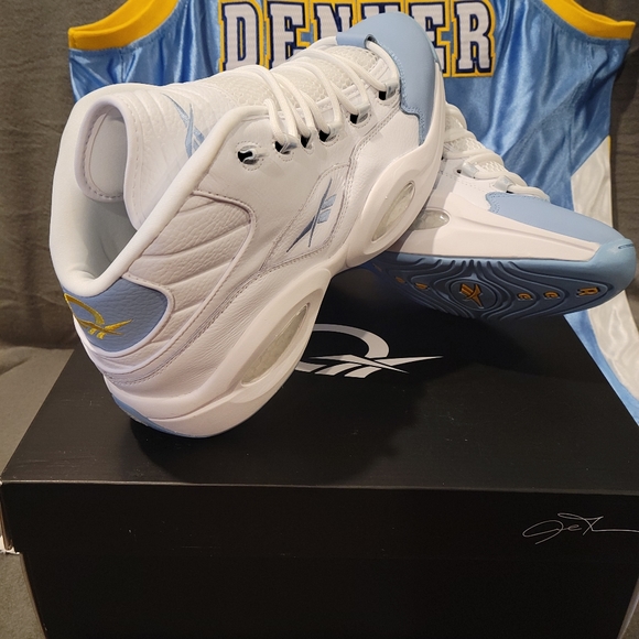 Reebok Allen Iverson Question Mid- Denver Nuggets Edition Sneakers - Picture 3 of 8